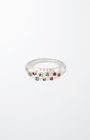 Crowd Pleaser Clear Resin Ring image number 1