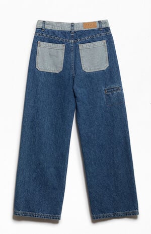 Baggy Jeans Two-Tone Blue image number 3
