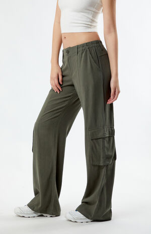 Linen Cargo Pants image number 3