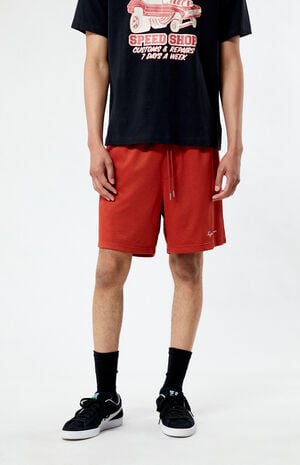 Red Mesh Basketball Shorts image number 3