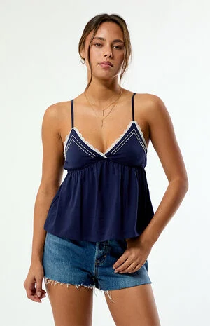 Elena Beaded V-Neck Babydoll Top image number 2
