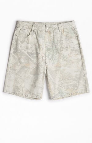 Camo Baggy Denim Shorts