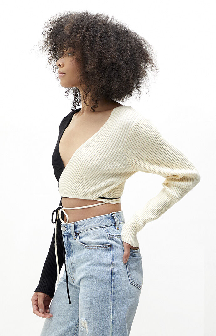 Another Girl Organic Color Block Wrap 