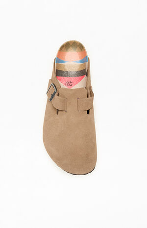 Boston Printed Footbed Clog Mocha image number 5