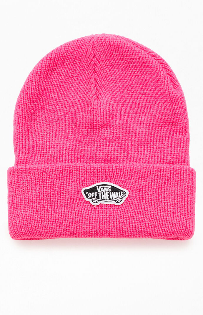 Vans Kids Classic Cuff Beanie In Pink