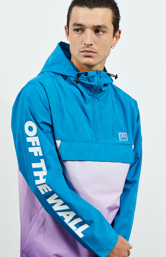 vans windbreaker blue