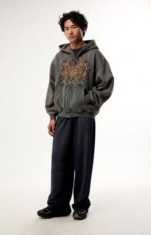 x Pacsun Night Star Zip Up Hoodie image number 5