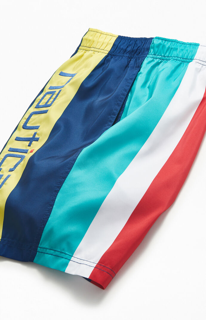 Striped 18" Swim Trunks