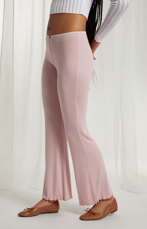 Rosette Knit Flare Pants image number 3