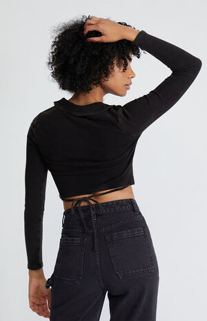 Away Long Sleeve Cinched Top image number 4