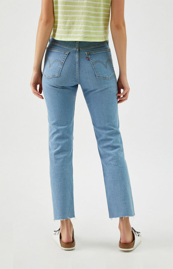 Medium Indigo Wedgie Straight Arctic Jeans