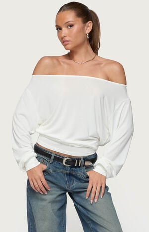 Nannie Off Shoulder Oversized Top image number 1