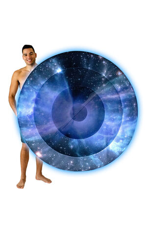 Illuminated LED Jumbo Inflatable Butterfly Nebula Galaxy Island Pool Raft image number 1