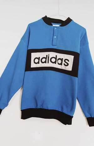 Upcycled Adidas Rare Henley Sweatshirt image number 2