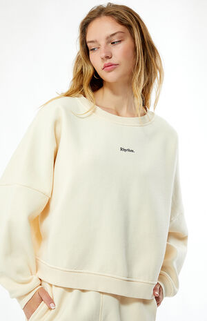 Cream Logo Crew Neck Sweatshirt image number 2