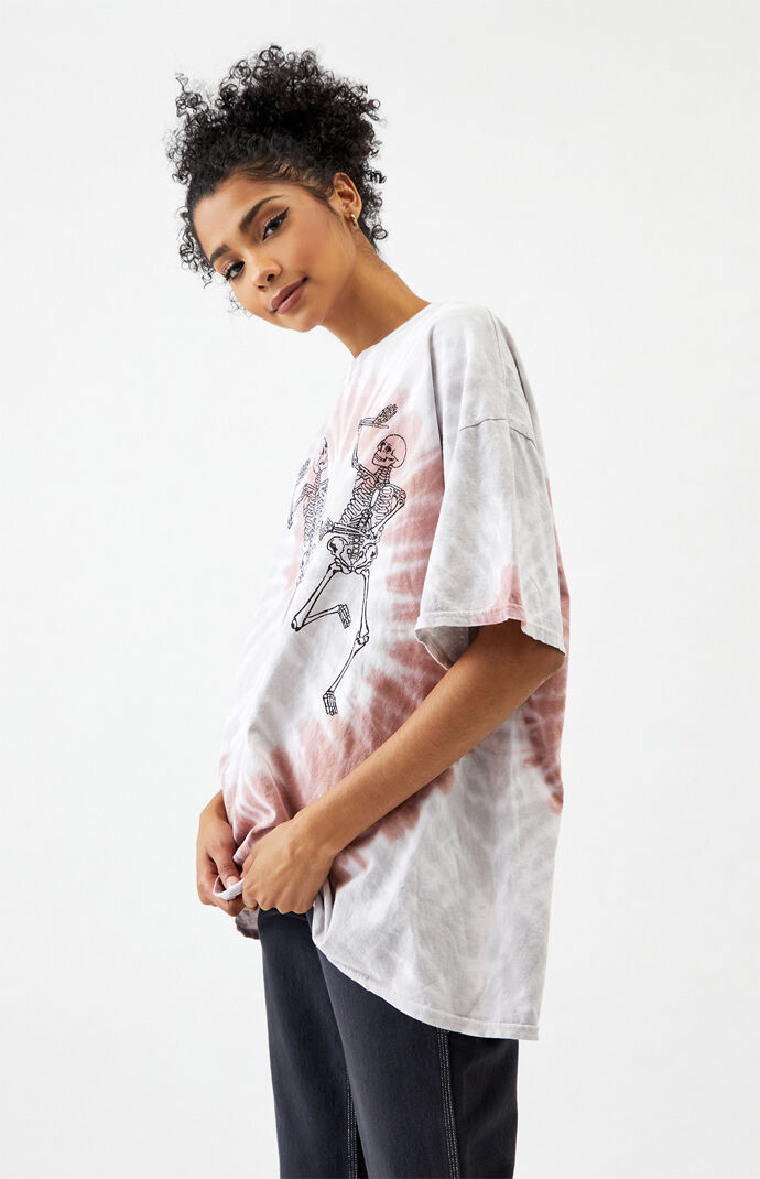 Tie-Dyed Dancing Skeletons T-Shirt