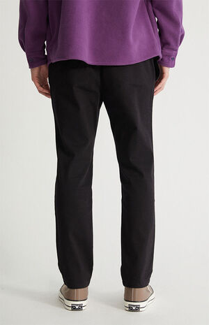 Black Cotton Twill Trousers image number 4