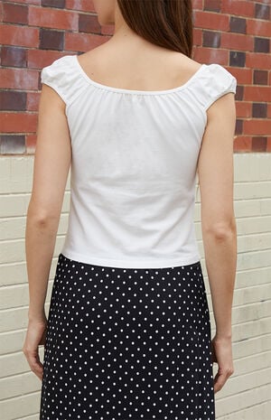 White Button Top image number 3