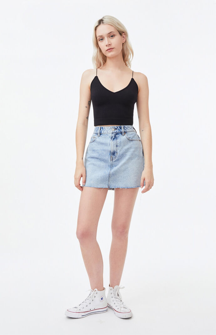 Ribbed V-Neck Brami Top