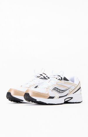 Gold & White Ride Millennium Shoes image number 2