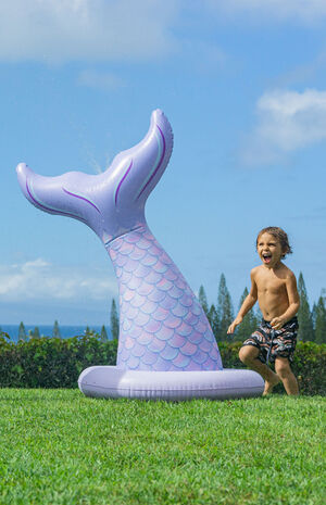 Mermaid Tail Inflatable Water Sprinkler image number 3