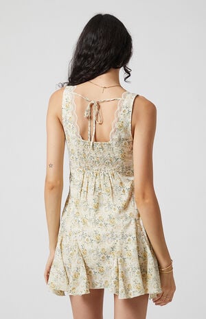 Ollie Lace Trim Floral Mini Dress image number 5