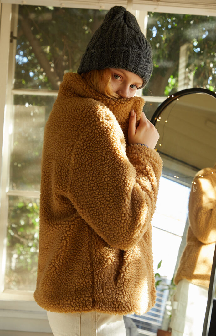 Tan Sherpa Jacket
