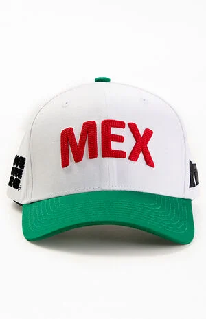 Embroidered Mexico Pro Crown Snapback Hat image number 1