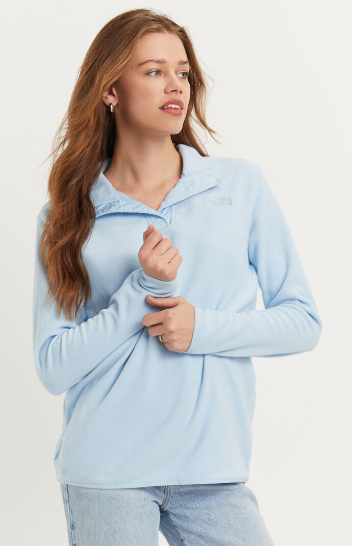 Glacier Snap-Neck Pullover Sweatshirt