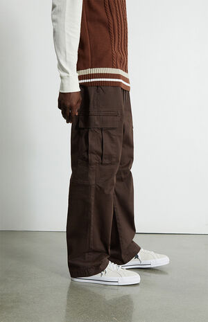Brown Cargo Comfort Stretch Pants image number 4