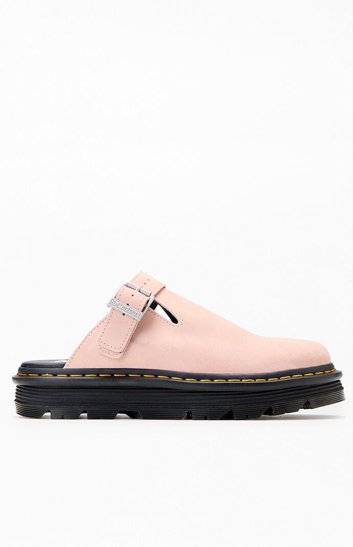 Dr Martens Zebzag Suede Slingback Platform Mules | PacSun