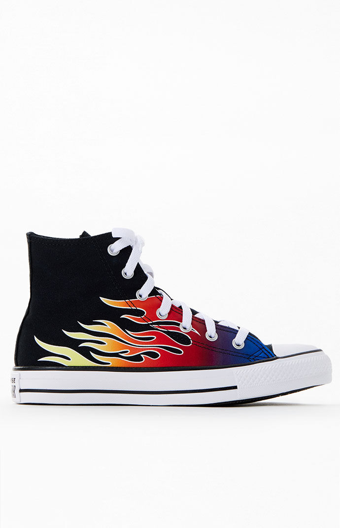 Converse Kids Flame Chuck Taylor All Star High Top Shoes PacSun