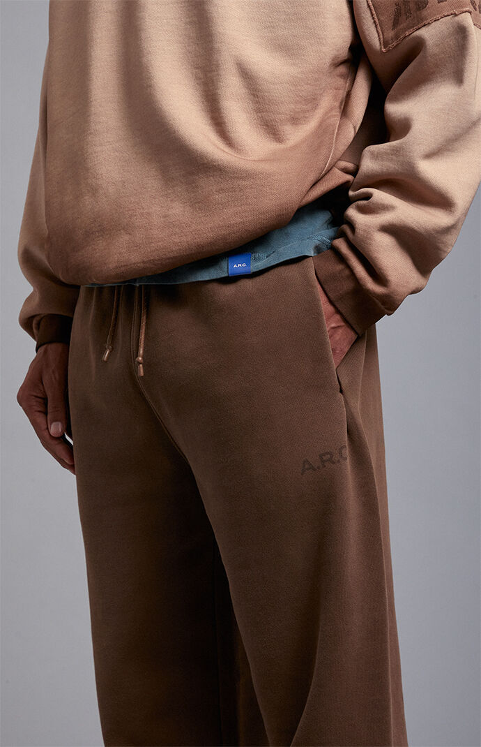 A.R.C. Brown Heavyweight Fleece Jogger Sweatpants
