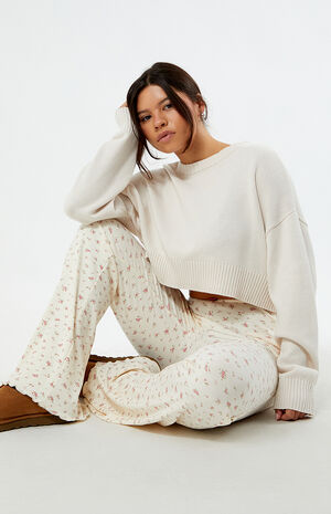 Floral Pull-On Lounge Pants image number 5