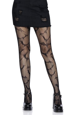 Bat Fishnet Tights image number 1
