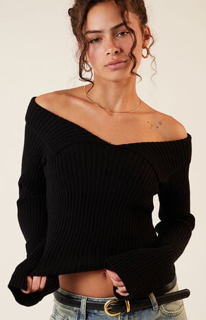 Lane Off-The-Shoulder Sweater image number 2