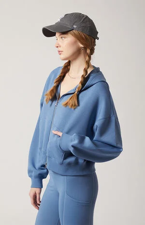 Active Sweat Alta Modal Cropped Zip Up Hoodie image number 3