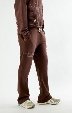 Washed Brown Terrain Straight Leg Sweatpants image number 3
