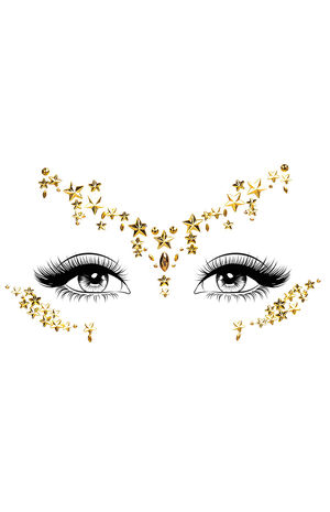 Costume Star Sign Face Jewels Sticker image number 2