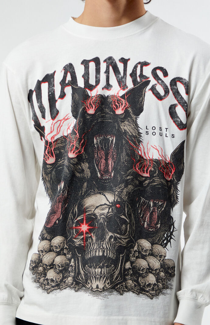 トップス calee back print long sleeve T-shirt Pacsun Cyber