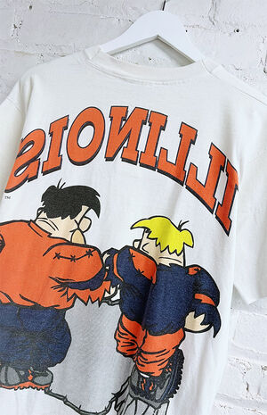 Upcycled Illinois Flinstones T-Shirt image number 4