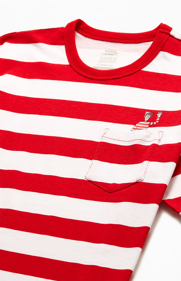 x Where's Waldo Striped T-Shirt