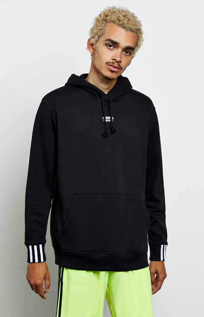 adidas 3 stripe hoodie black/purple/pink adidas 3 stripe hoodie black/purple/pink