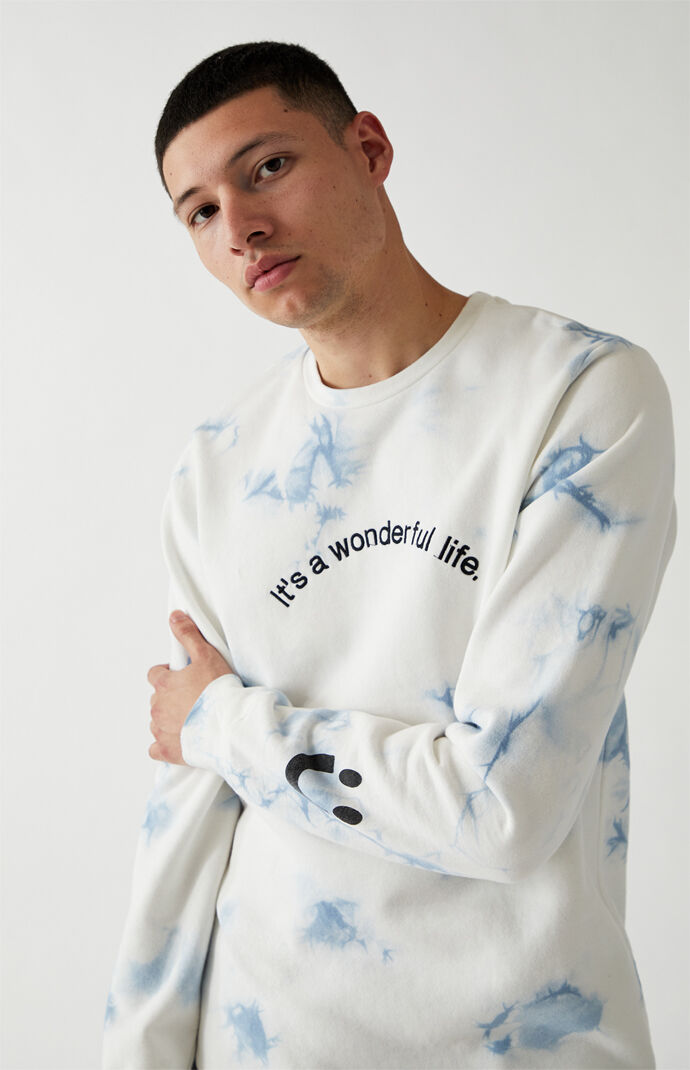 Tie-Dyed It's A Wonderful Life Crew Sweatshirt