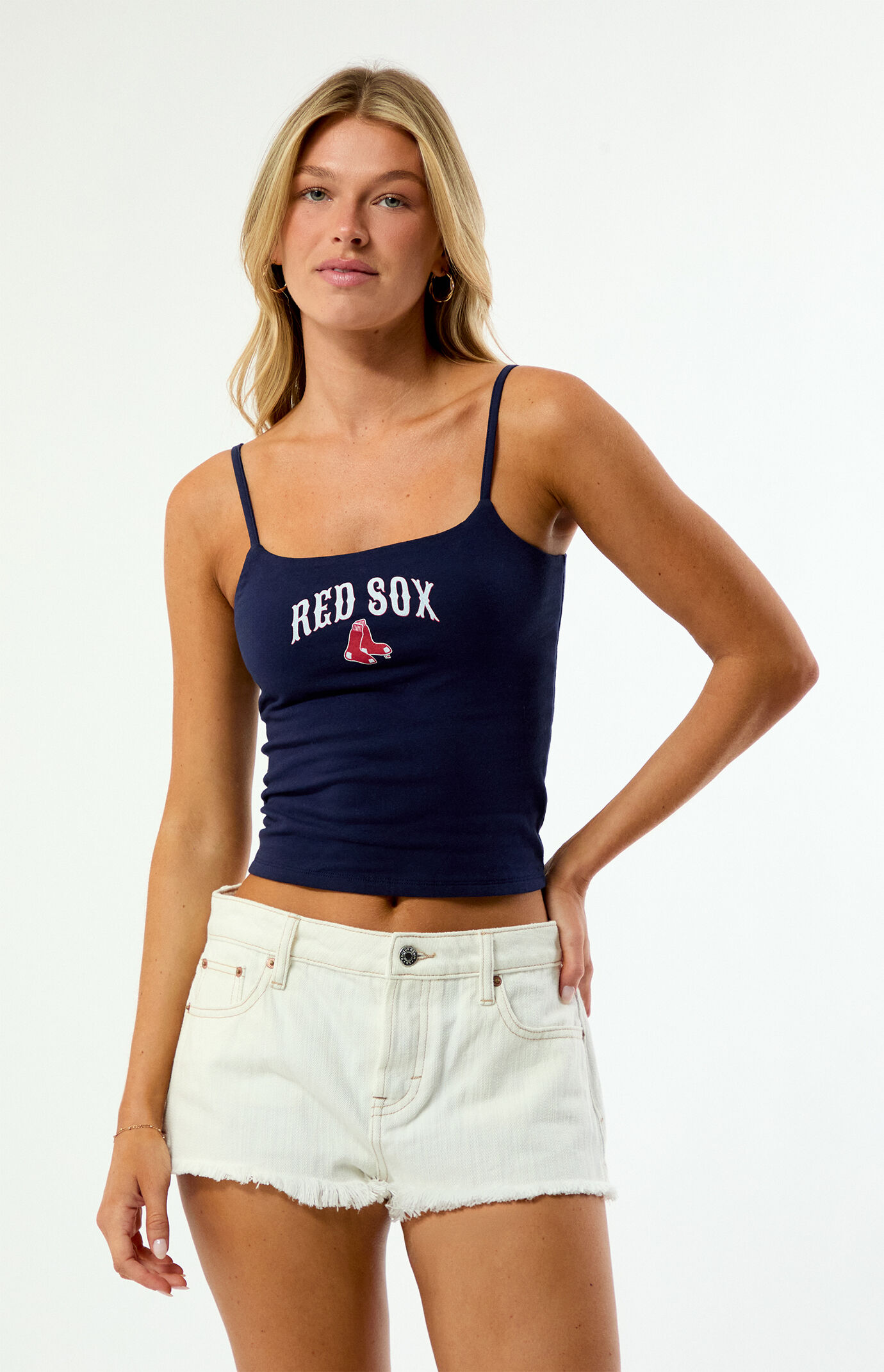 WILD COLLECTIVE x MLB Boston Red Sox Sculpted Tank Top