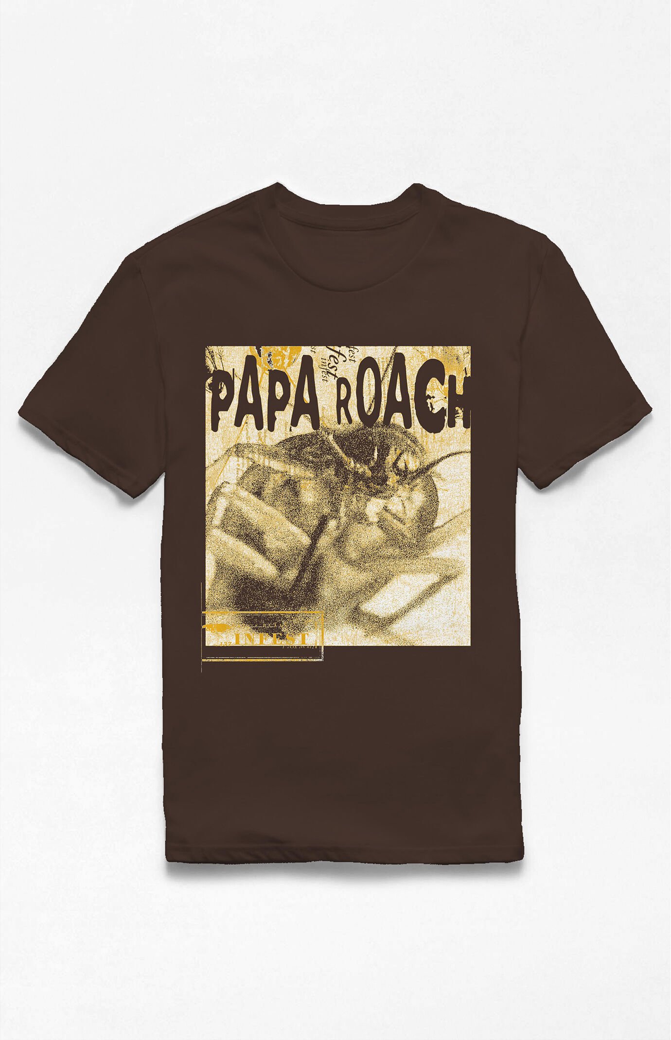 PacSun Papa Roach Brown Infest T-Shirt