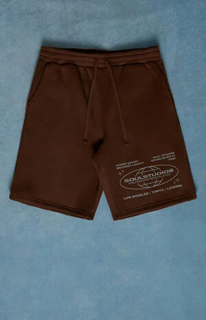 Soul Studios Fleece Baggy Sweat Shorts image number 1
