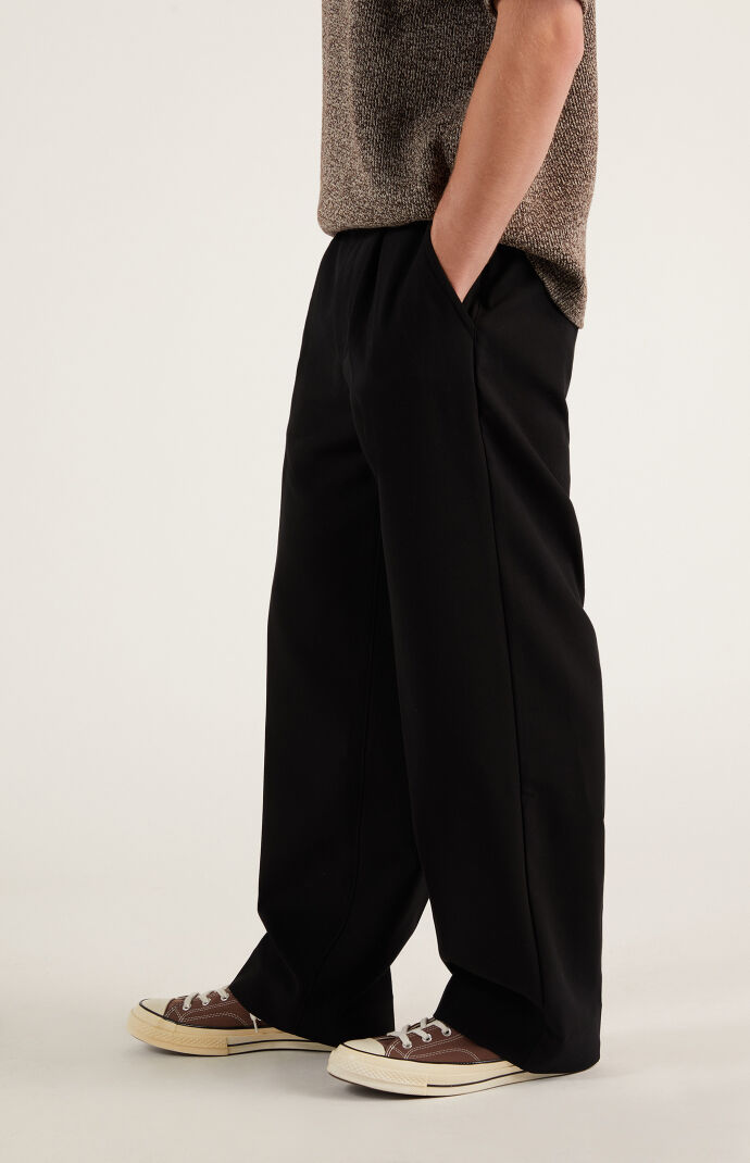 パンツ Used Wide Slacks Studs Baggy Black 33687920_hi?h=512