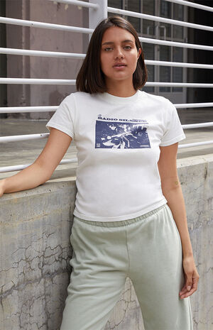 White Chloe Radio Silence T-Shirt image number 2