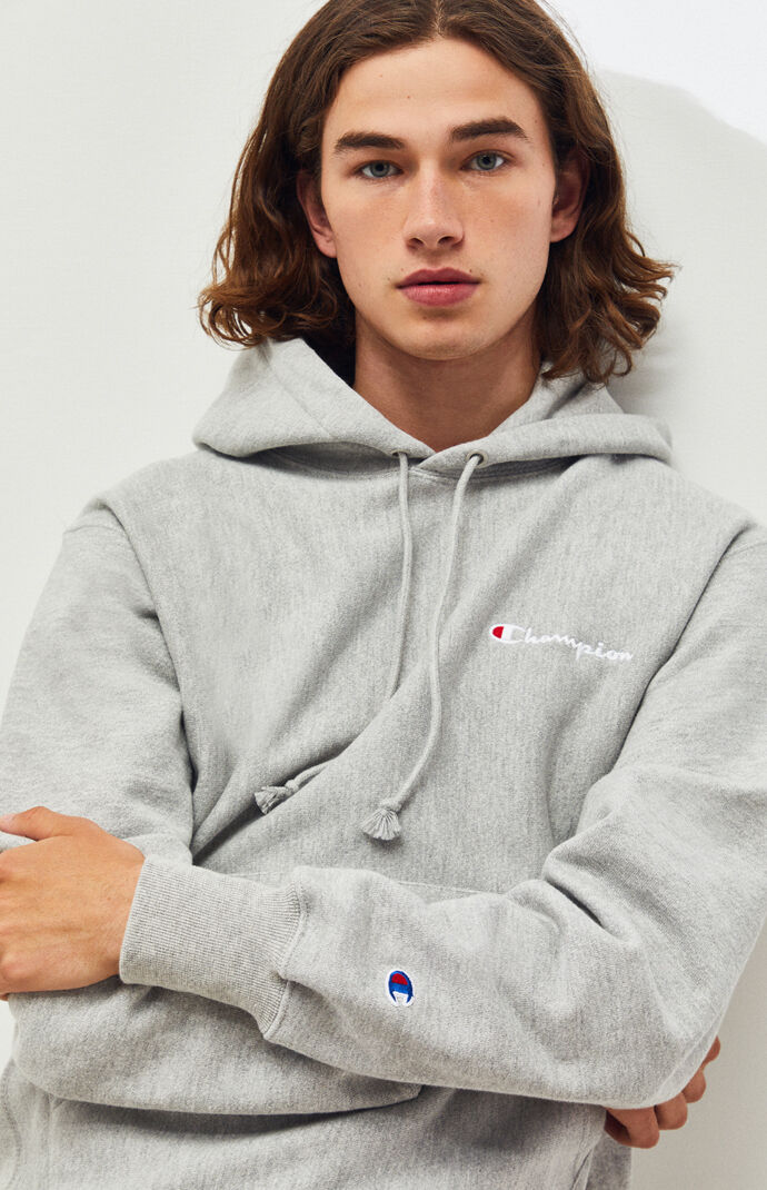 Script logo best sale reverse weave hoodie